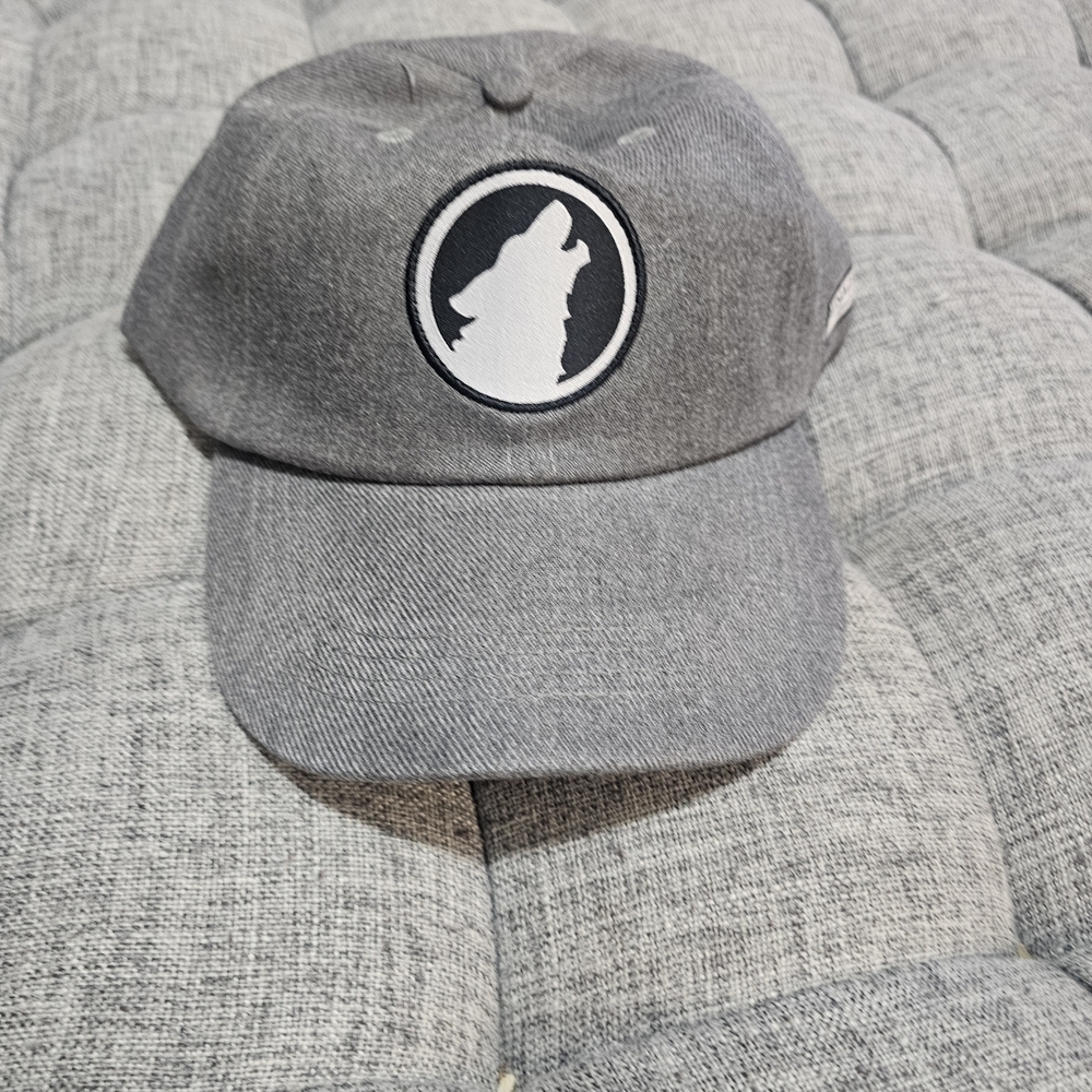 Lunazul Tequila Gray Truckers Cap With Adjustable Cap with Wolf Logo
